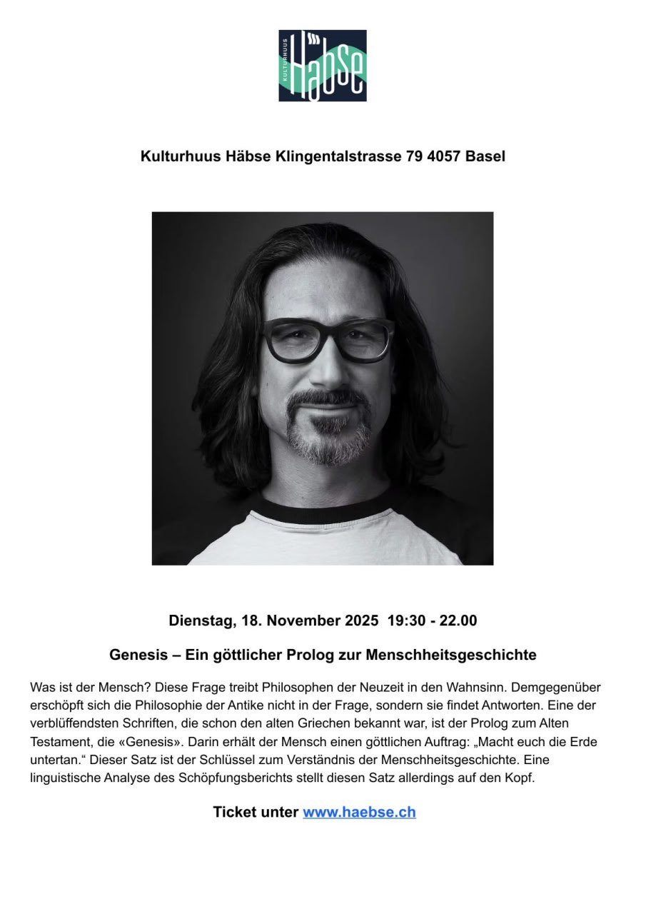 Genesis – Ein göttlicher Prolog zur Menschheitsgeschichte